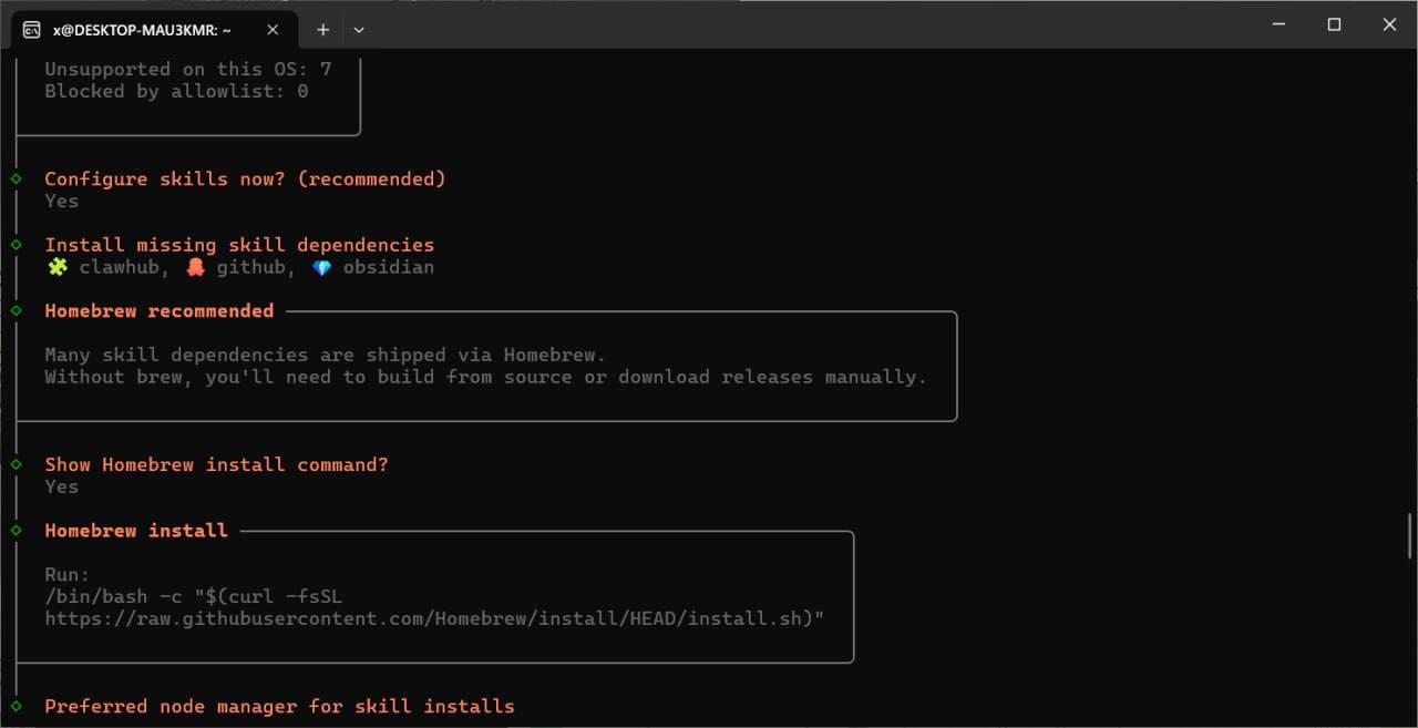 Skills 依赖和 Homebrew